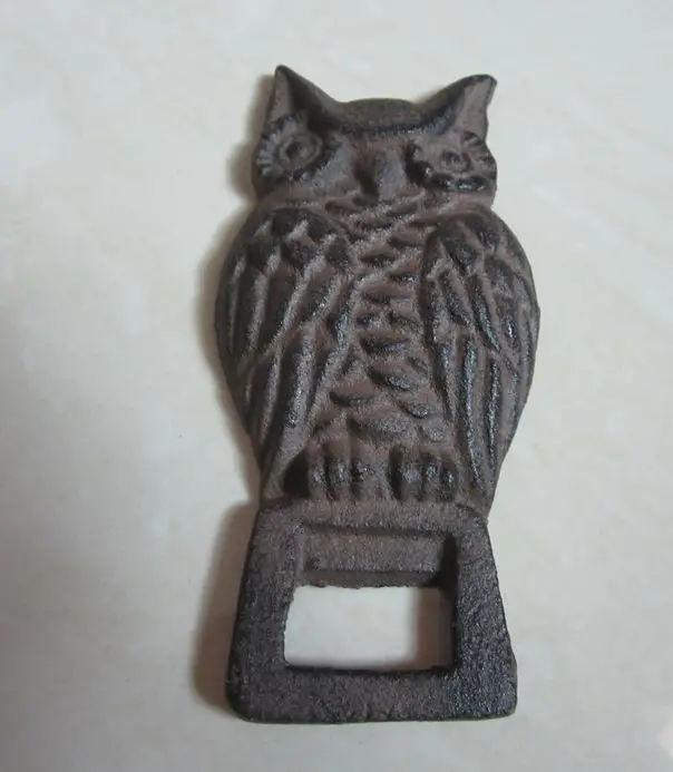 Solid Owl открывалка для бутылок Деревенский коричневый винтажный вид открывалки
