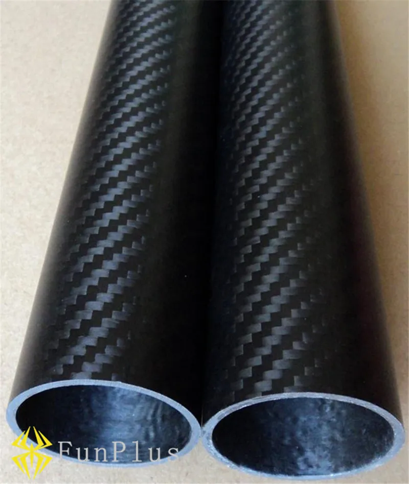 

2pcs 3K Pure Carbon Fiber 12MM OD X 10MM ID Tube 500MM Long Roll Wrapped Tube for Quadcopter Hexacopter Model 12*10*500 Tubes