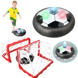 Дети Мальчики светодиодный Электрический футбольные игрушки набор воздушная Левитация игра тренировочный мяч для использования в
