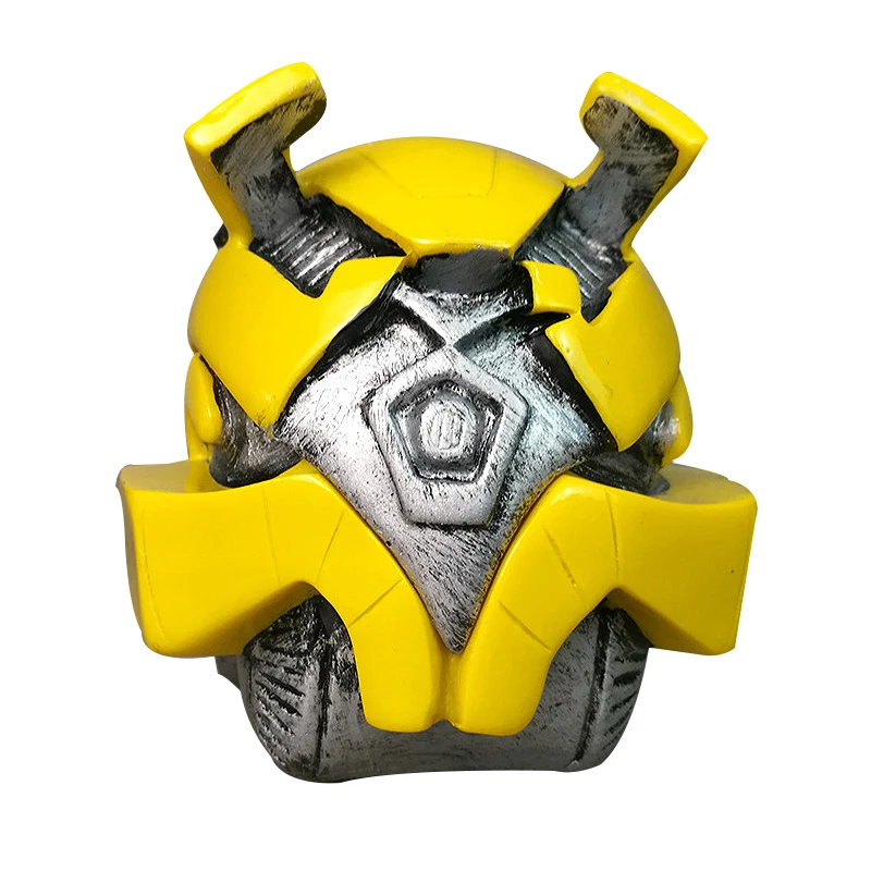 

Creative Resin transformer Ashtray Ornament Fashion Bumblebee Figurine Ashtray with Cover Miniature Gifts Home Decor Accessories