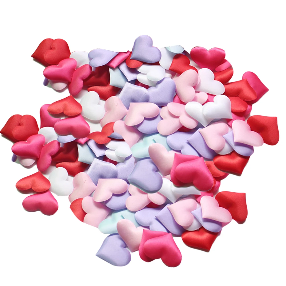 

200pcs Artificial Romantic Love Heart Petals Bridal Shower Throwing Flowers Party Wedding Bed Decoration