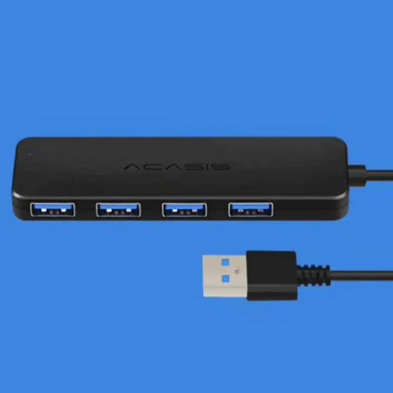 Мульти-функциональный ультра тонкий из АБС-пластика для Тетрадь USB 3,0 4 Порты ub ноутбук светильник вес высокая Скорость индикатор светильник