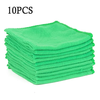 

10 Pieces Microfiber Cleaning Vehicles Car Detailing Clothes Wash Towel-duster