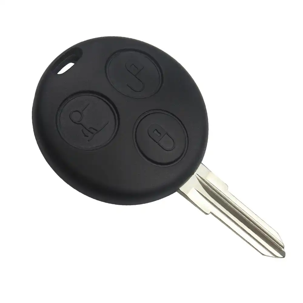 FBFGRemote Key Shell for Mercedes Benz Smart Fortwo 450 Forfour Roadste 3 Buttons Key Cover Replacement Fob Uncut Blank Case