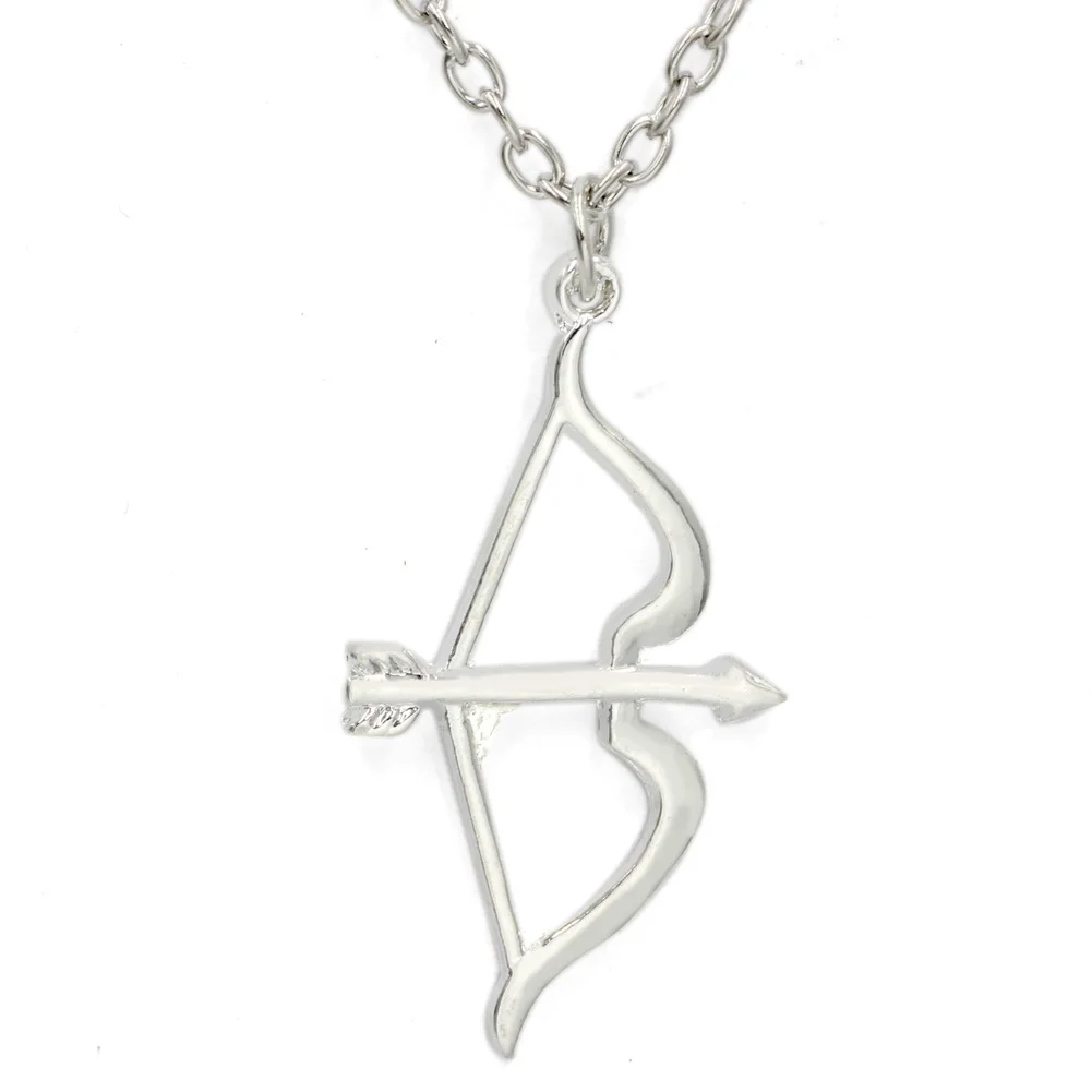 3pcs new fashion hot sale Bow Arrow Necklace Silver plated Charm