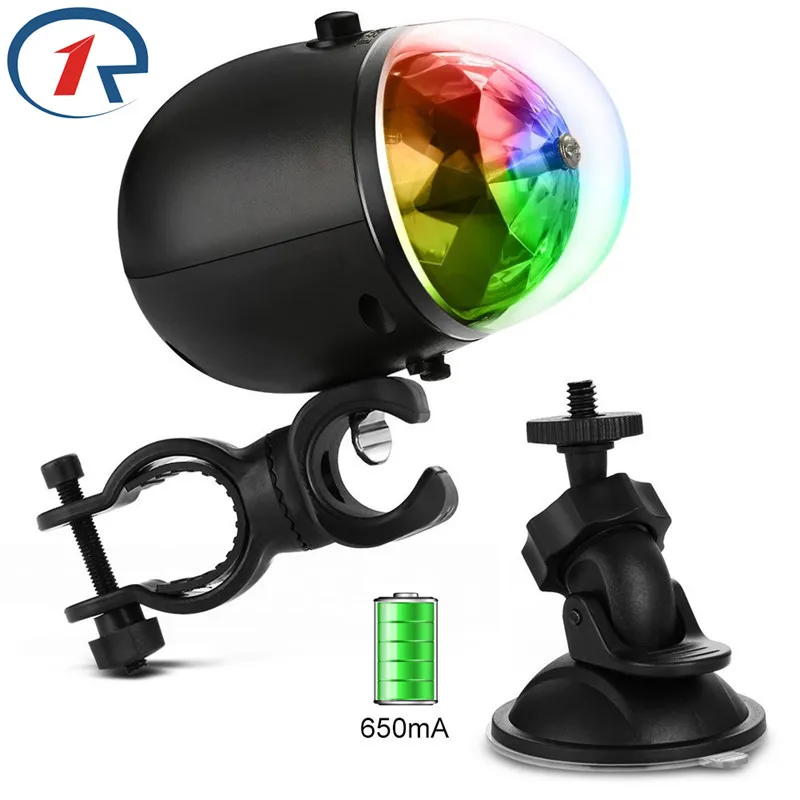 

ZjRight USB 5V Built in battery Auto Rotate stage light Waterproof birthday party wedding LED effect lights bar ktv dj lighting