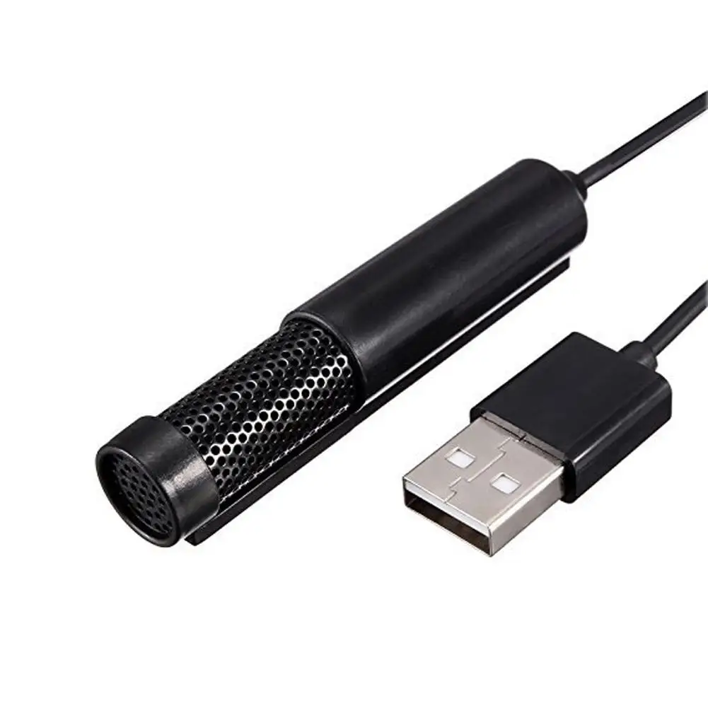 Мини USB микрофон Портативный Студийный конденсаторный микрофон для компьютера/ПК/ноутбука - Цвет: black