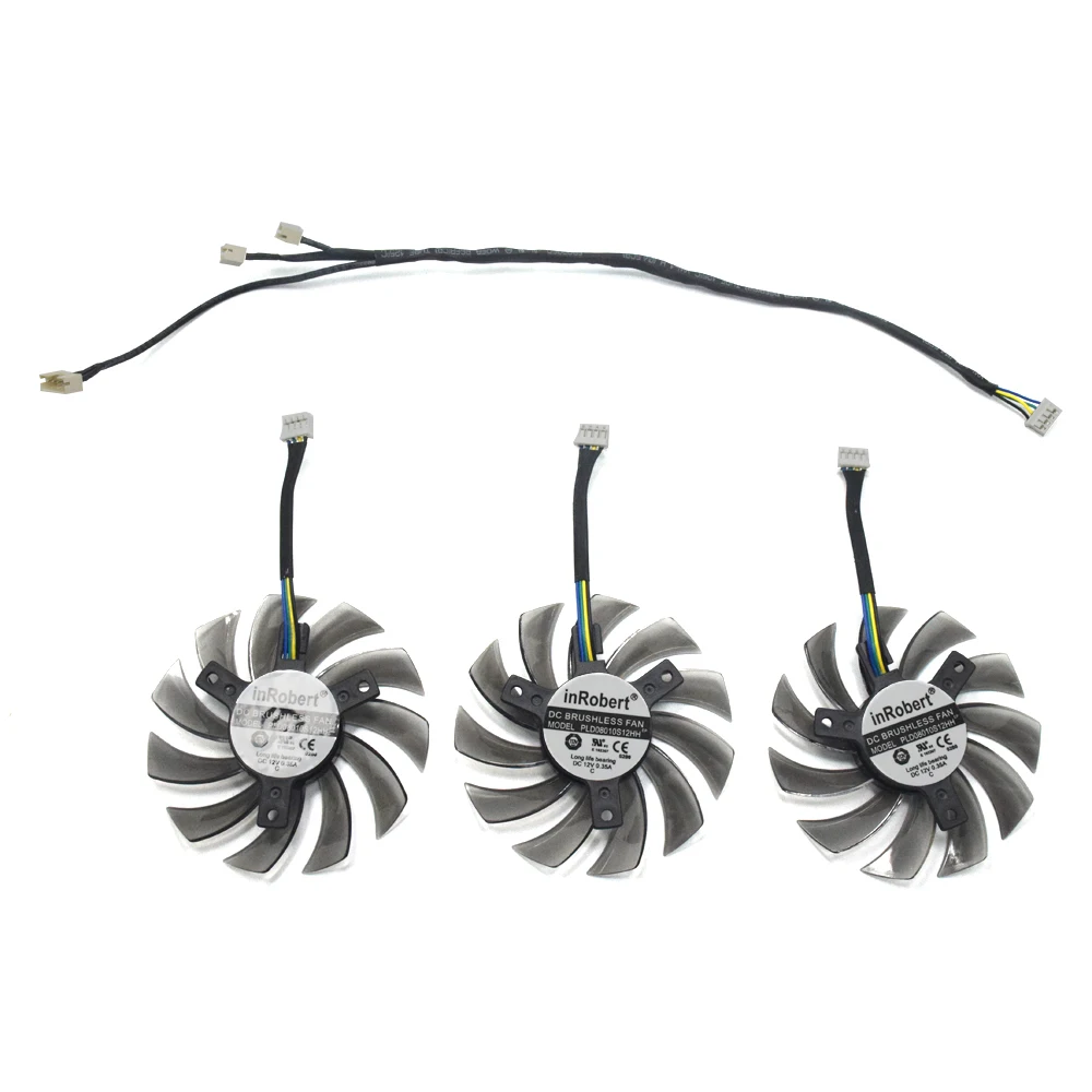 Вентилятор кулера 75 мм PLD08010S12HH 4Pin R9 290 380X для Gigabyte GTX 670 680 760 Ti G1 770 780Ti Охлаждения