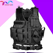 Открытый тактический жилет для охоты высокого качества черный жилет безопасности для боевой тренировки CS полевой защитный жилет для игры в пейнтбол SWAT