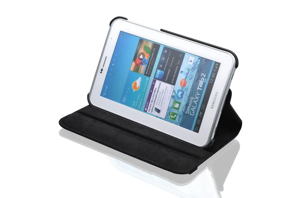 Вращающийся на 360 градусов чехол для планшета samsung Galaxy Tab2 " GT-P3100 P3110 P3108 откидной Чехол-книжка из искусственной кожи с подставкой Умный Магнитный чехол
