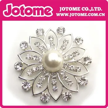 

Silver Rhinestone Brooches Silver Rhinestone Pearl Brooches