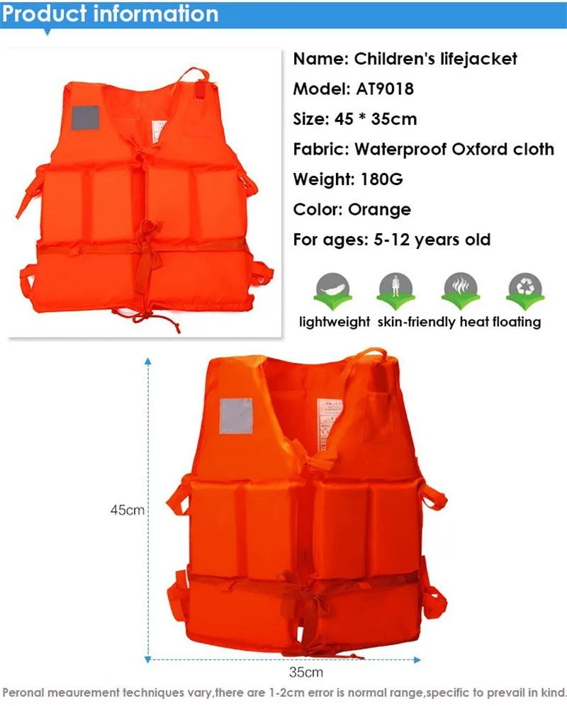 Aotu спасательный жилет куртки для детей водные виды спорта спасательный жилет детский жилет спасательный жилет с узнать плавание
