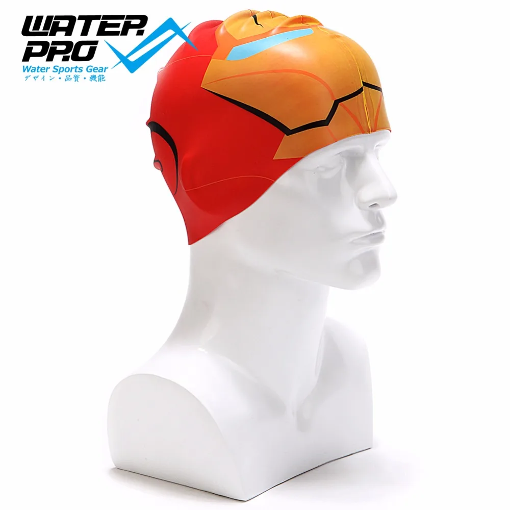 Силиконовая шапочка для плавания/бассейна Water Pro взрослых и детей сохраняет