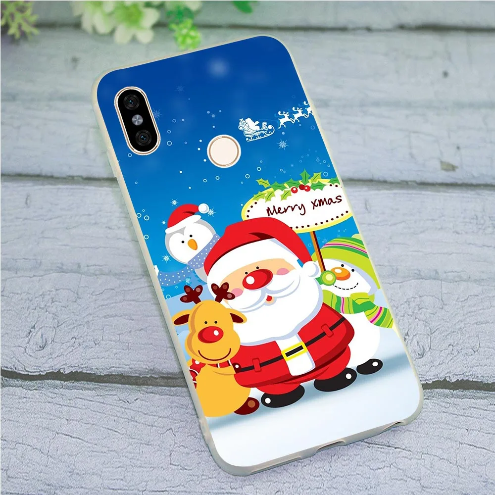 Чехол для телефона Xiaomi Mi 9 Рождественский новогодний чехол 8 Lite Redmi 6 Pro 4X A2 A1 9se 4A 5 Plus