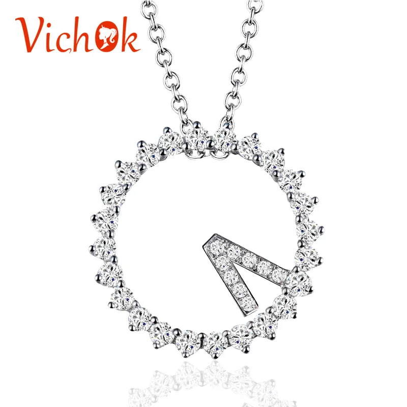 925 Sterling Silver Necklace Creative Clock Pendant Necklace Fashion
