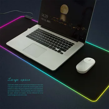 

LED Light Keyboard Pad Mouse Pad Colorful Thick Lighting Game Mouse Pad Security Silicone Material