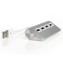 Портативный USB 2,0 светодиодный 4 Порты концентратор переходник разветвитель с кабелем для ноутбука Macbook