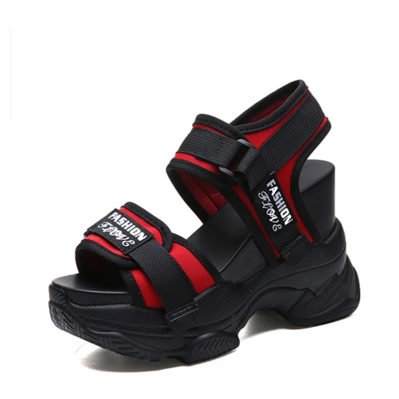Women's Sandals 2019 Summer High Heels Sandals For Women Air Mesh Sandal 11CM Heels Wedge Platform Shoes Casual Summer Sneakers Women's Sandals 2019 Summer High Heels Sandals For Women Air Mesh Sandal 11CM Heels Wedge Platform Shoes Casual Summer Sneakers