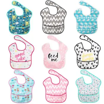 

9PCS Baby EVA Waterproof Feeding Bibs Newborn Cute Cartoon Feeding Cloth Towels Children Apron Kids Feeding Accessories