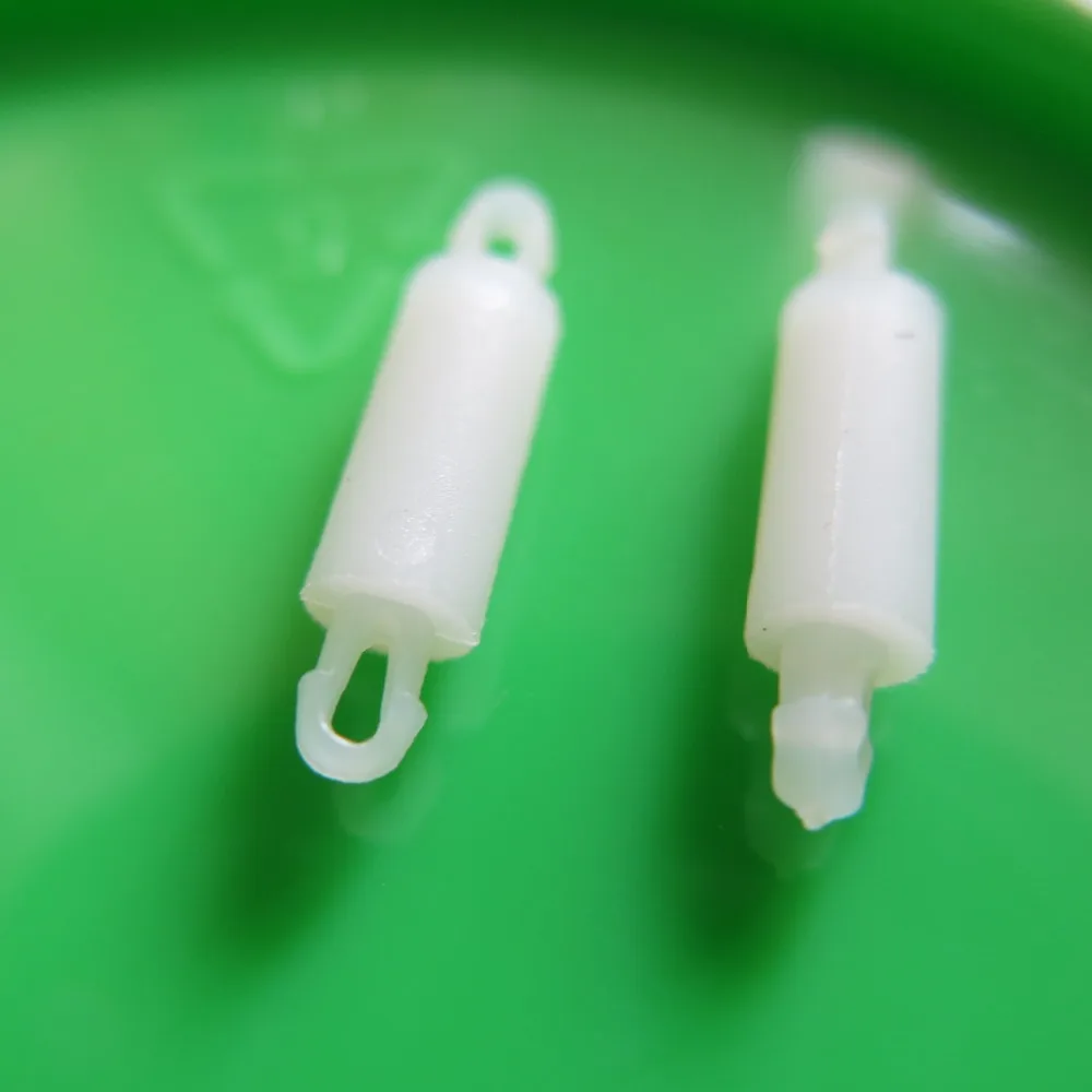 

100Pcs Nylon Spacers Standoff halter fixed clips 2.5mm PCB circuit board Hole thinkness 1.6mm Locking Snap-In Posts 3-20mm