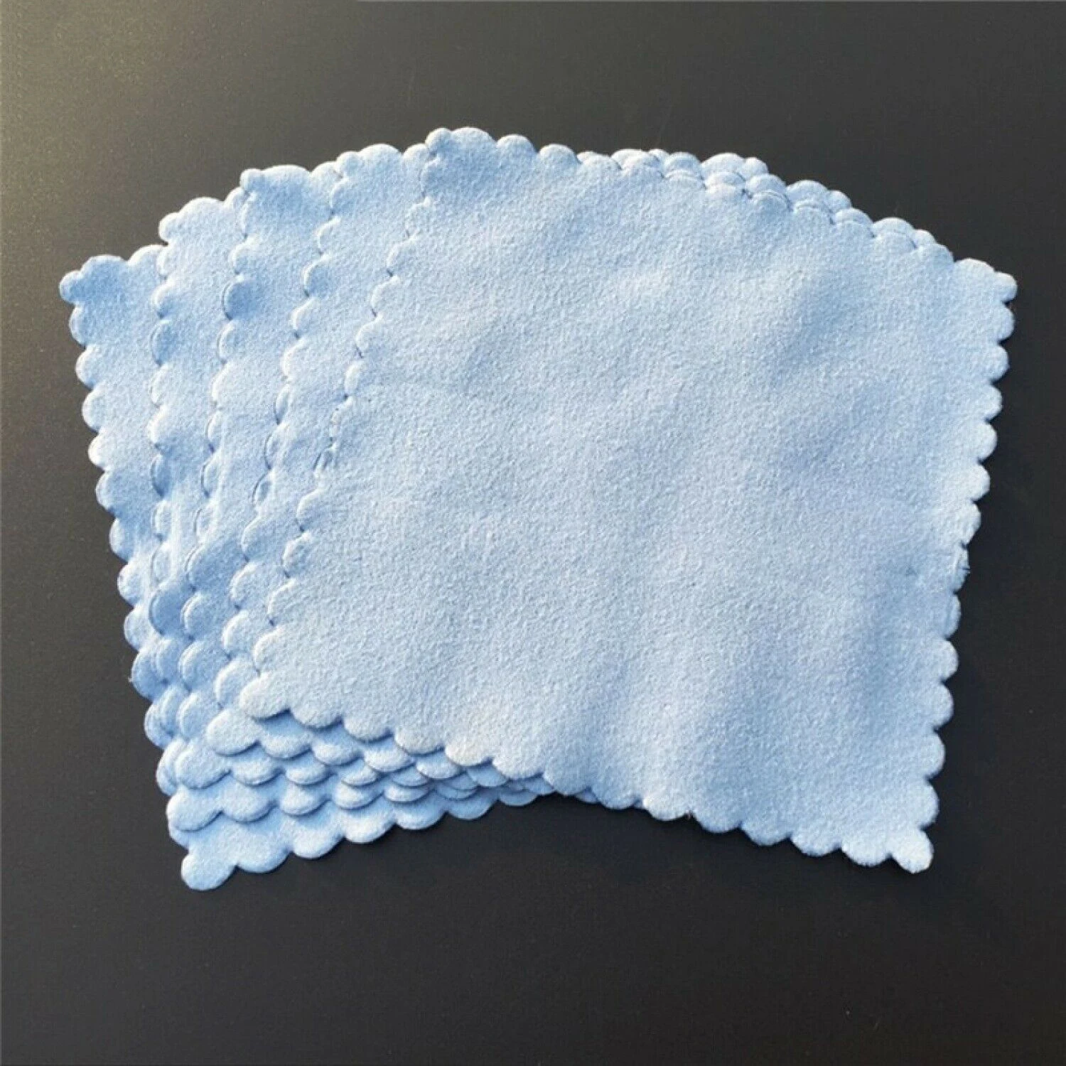 20 шт салфетки из микрофибры для чистки нано керамических покрытий автомобиля, автомобильные стеклянные покрытые безворсовые салфетки 10*10 см синие