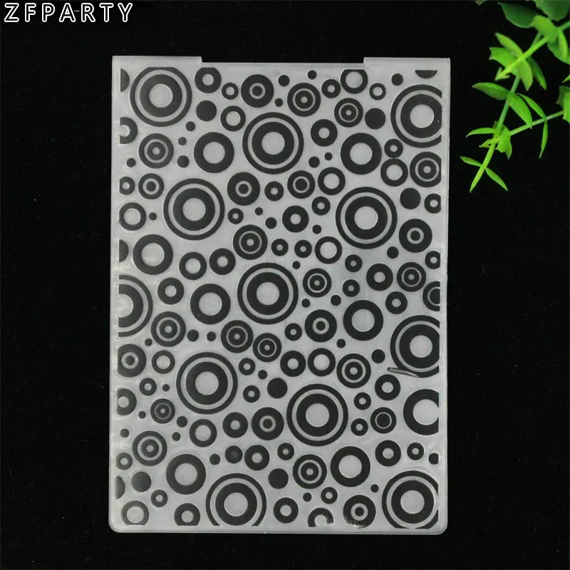 

ZFPARTY Bubble Plastic Embossing Folders for DIY Scrapbooking Paper Craft/Card Making Decoration Supplies