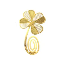 SOSW-Gold clover Закладка листовой металл подарок сувенир книга для чтения различных форм