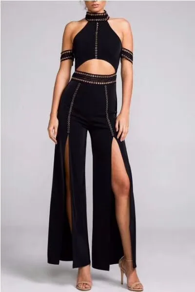 2 piece flare pants set