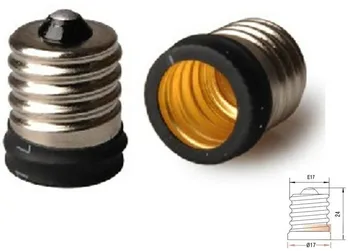 

50pcs Black PBT E17 To E14 or E14 To E17 Lamp Holder Adapter For Led Light Made In China