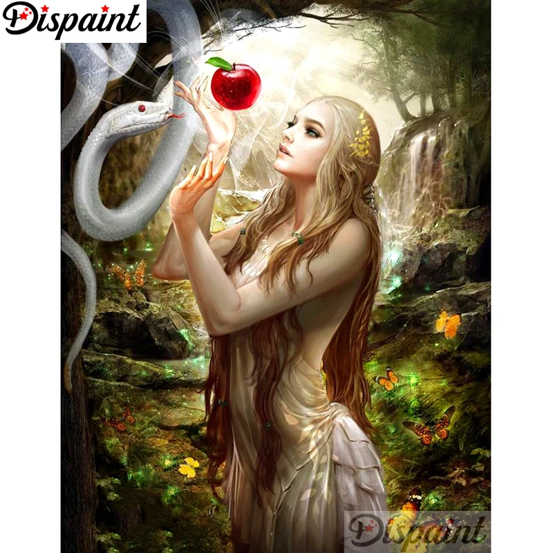 

Dispaint Full Square/Round Drill 5D DIY Diamond Painting "Beauty snake" Embroidery Cross Stitch 3D Home Decor A12816
