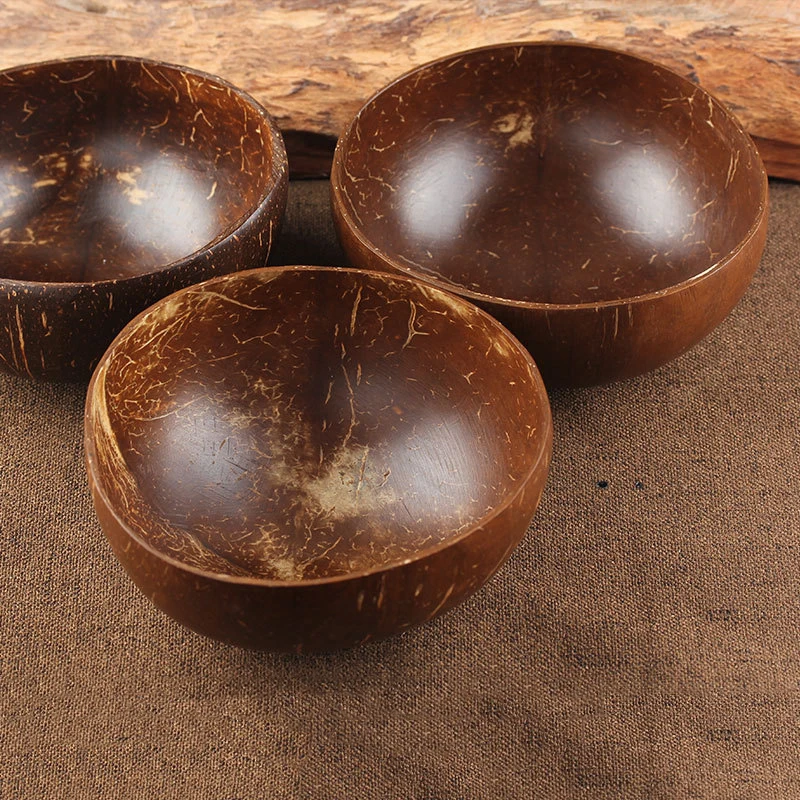 Натуральный кокос чехол для ключа, ваза для сладостей столовый нож разделе хранилища чашка в виде кокоса чернил креативный орнамент Творческий ёмкость для хранения