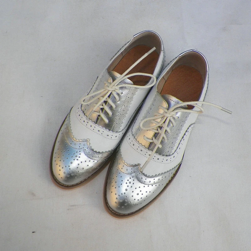 color block oxford shoes