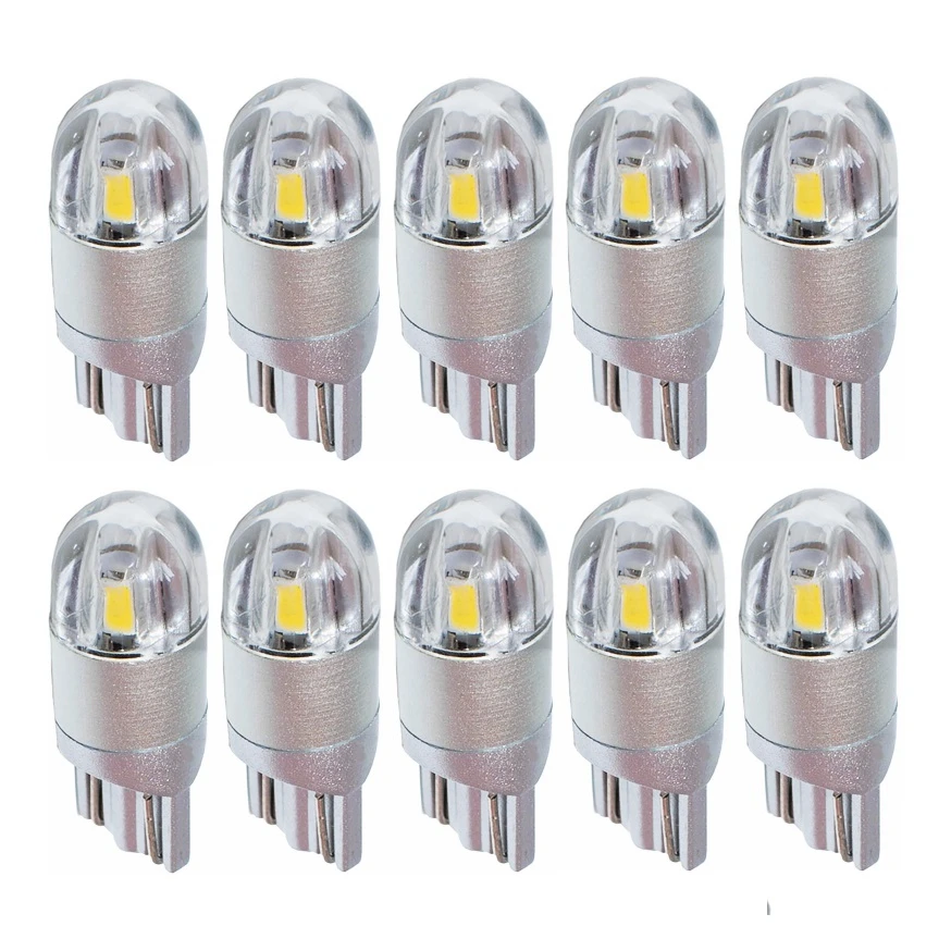 10pcs T10 W5w 501 Led Car Parking Light Super Bright 2 Smd 3030 Led