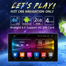 Universal de 7 pulgadas Android 6.0 ($ number bits) Quad Core/DDR3 2G/16G/4G LTE Reproductor Multimedia Del Coche Con GPS Navi de Radio para Nissan/Hyundai # J-2421