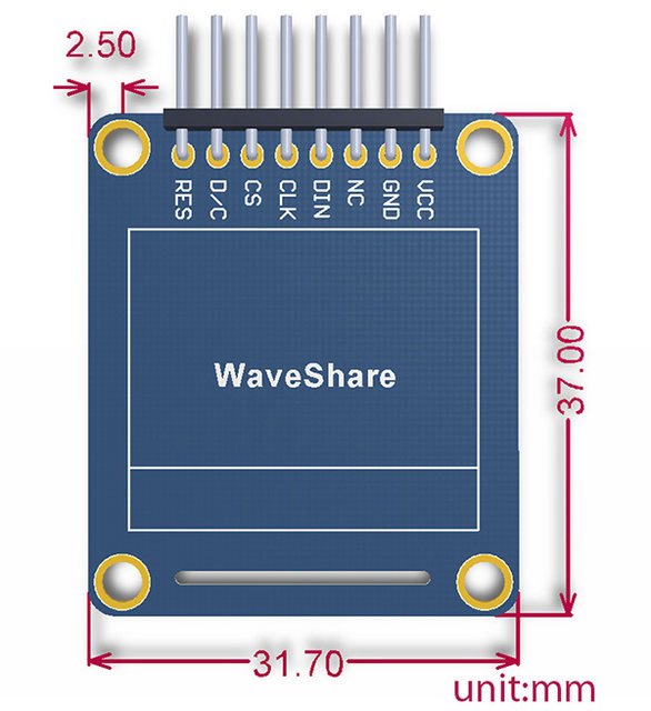 0.95inch-RGB-OLED-Size