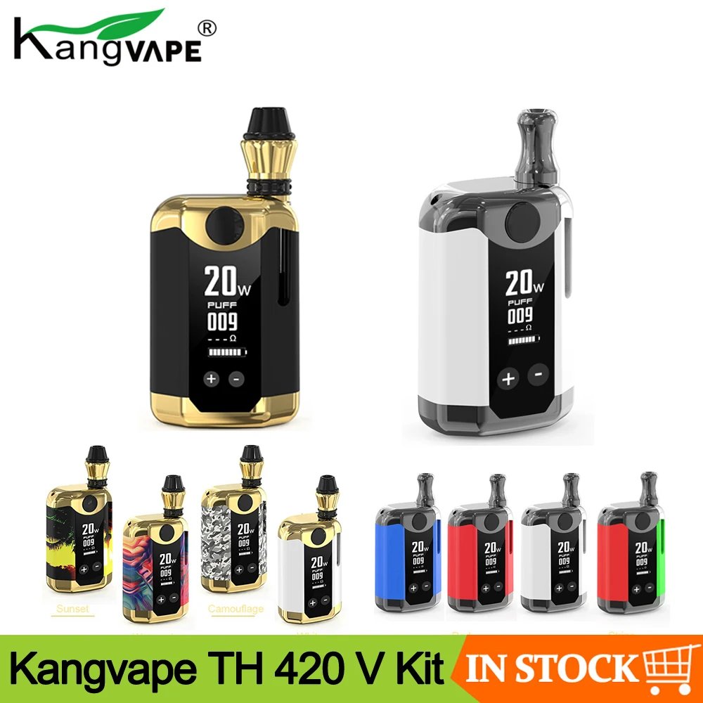 Оригинальный стартовый набор Kangvape TH 420 V аккумулятор 800 мА/ч бокс мод с емкостью 0 5