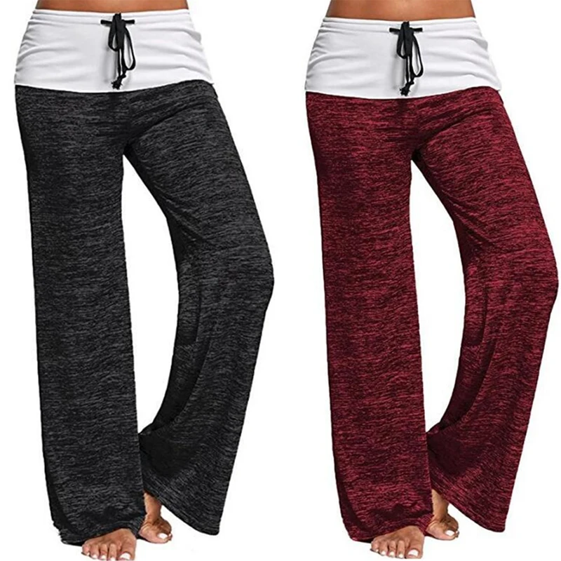 Wide Leg Yoga Pants Women Sport Training Pant Fitness Dance Tai Chi