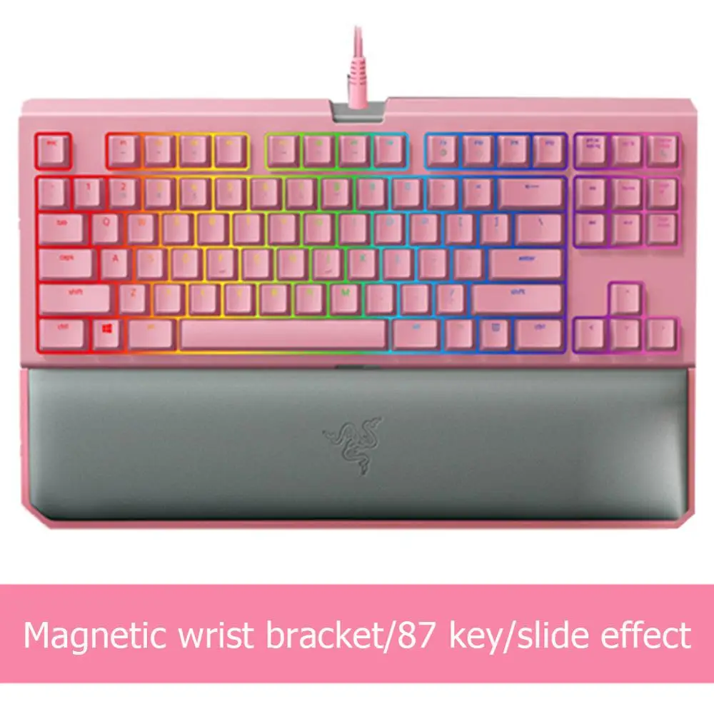 

Razer Blackwidow Chroma V2 Games Keyboards RGB Backlight USB 2.1m Wired Mechanical Gaming Keyboard for LOL PUBG Games