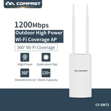 Высокая мощность Открытый CPE маршрутизатор 300 Мбит/с 2,4G+ 867 Мбит/с 5G WiFi мост точка доступа 500 мВт водонепроницаемый AP маршрутизатор Wifi ретранслятор расширитель