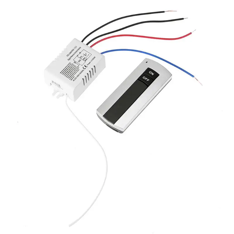  1 Channel Relay ON/OFF 220V Digital Wireless Remote Control Lamp Light Switch with Receiver Transmi - 32853064329