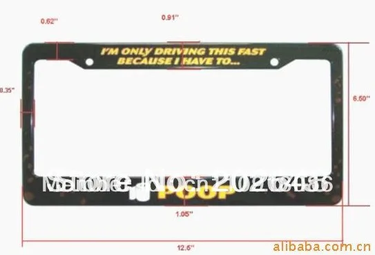 

GV-ABS004 License plate frame with ABS .312*160MM size ,support wholesale ONLY ,1000PCS MOQ