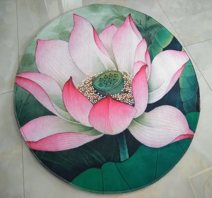 Chinese Round Lotus Seat Cushion Meditation Prayer Rugs Pad