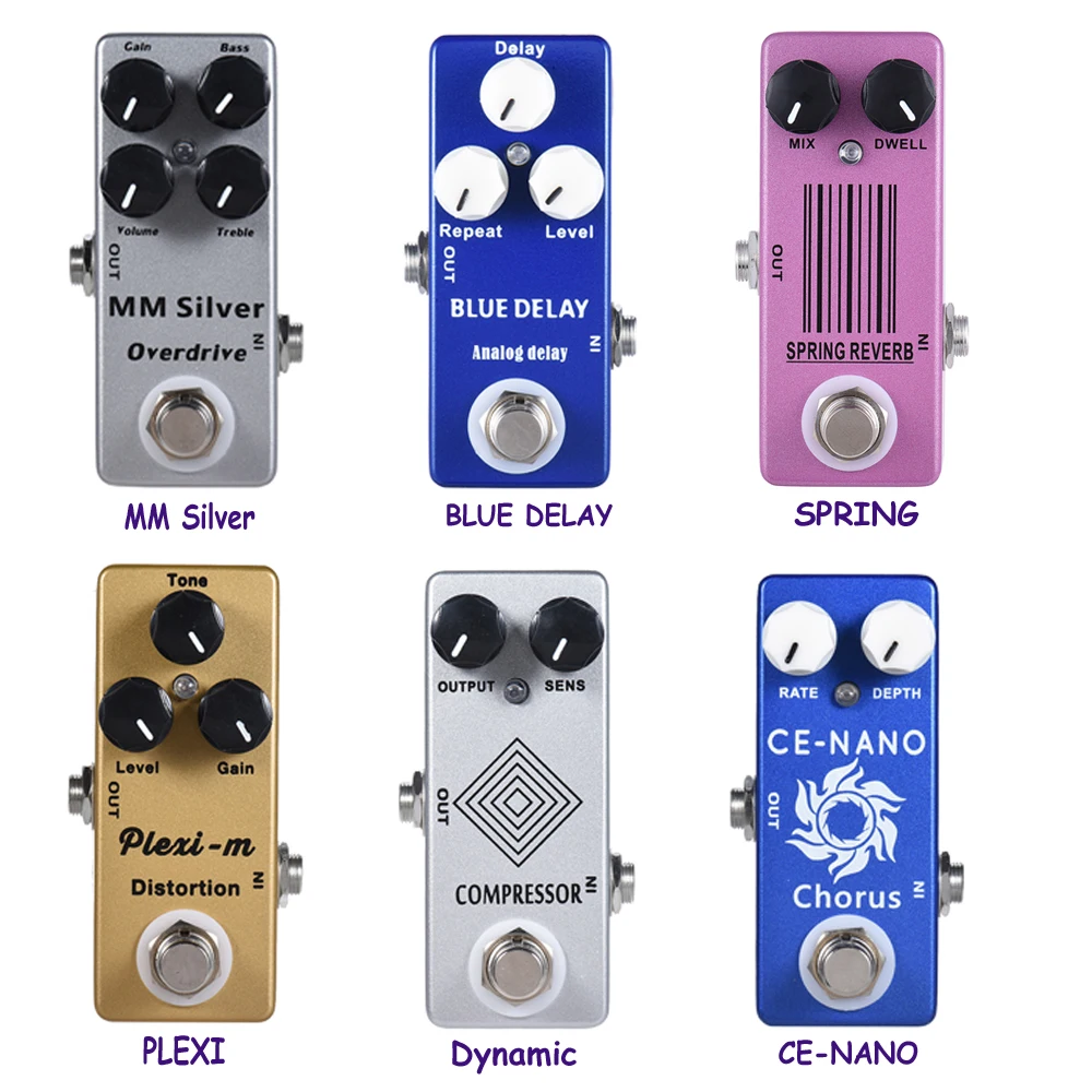 Mosky Overdrive,Rlue Chorus Guitarra Part Accessory Mini