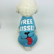 Летняя одежда с принтом в виде собак для футболка для маленькой собачки Костюмы для домашних животных, одежда для детей куртка для собаки Костюмы для чихуахуа костюм, товары для домашних животных собака щенок