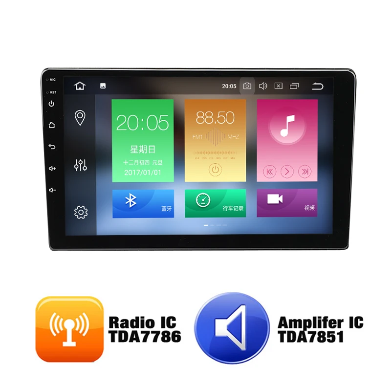 

9" Android 8.0 Car Multimedia Player Radio Universal GPS Navigation For All The Cars Single Din
