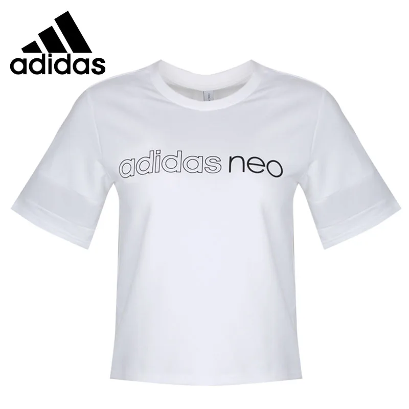 Caballero Valiente Gladys Novedad de 2019, camisetas originales de Adidas NEO W SWEAT HD SS para mujer,  ropa deportiva de manga corta|Camisetas de monopatinaje| - AliExpress