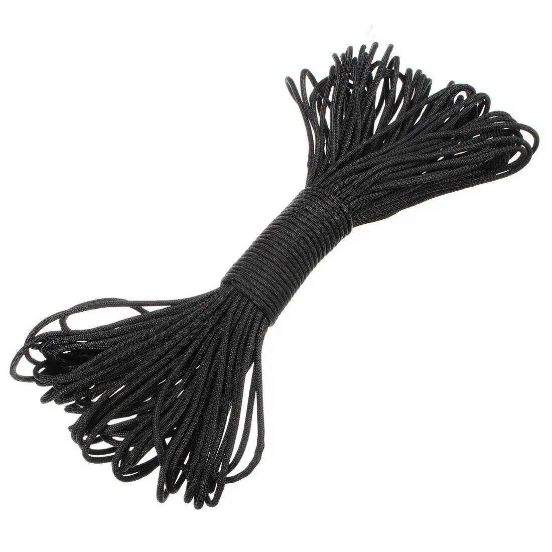 

New Sale 100 ft 550 Paracord Survival Cord Parachute Rope - Black