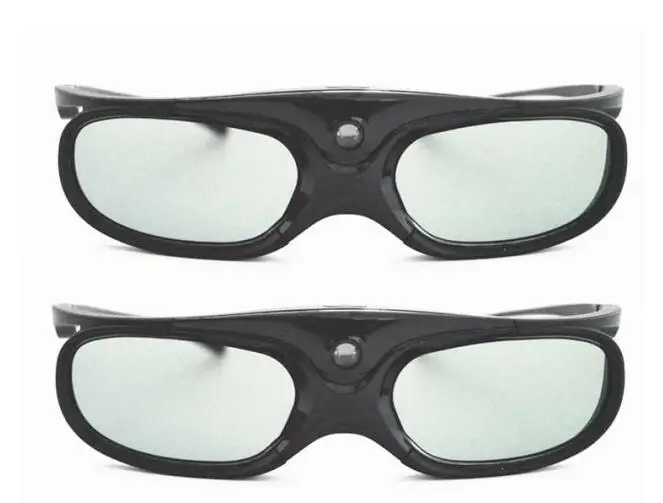 Активный затвор 96-144 Гц, перезаряжаемые 3D очки для BenQ acer Arduino Hitachi sony JmGo XGIMI Panasonic Vivitek Coolux проекторы - Цвет: 2PCS