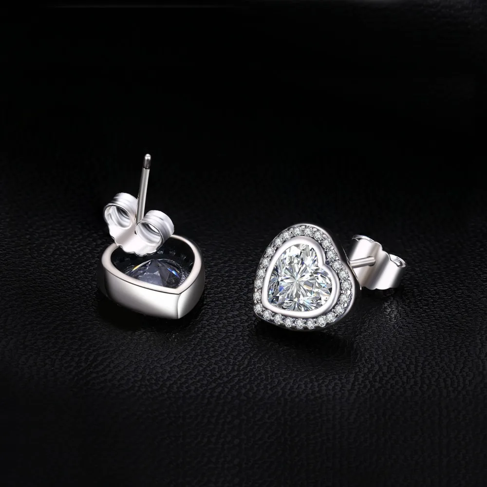 Jewelrypalace стерлингового серебра 925 только сердце серьги шпильки стерлингового серебра 925 Свадебные серьги для Для женщин Fine Jewelry