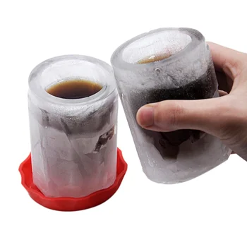 

1PCS Frozen Ice Cream Tools New Cup Shape Rubber Kitchen Accessories DIY Ice Cube Shot Glass Freeze Mold Cooking Ice Trays
